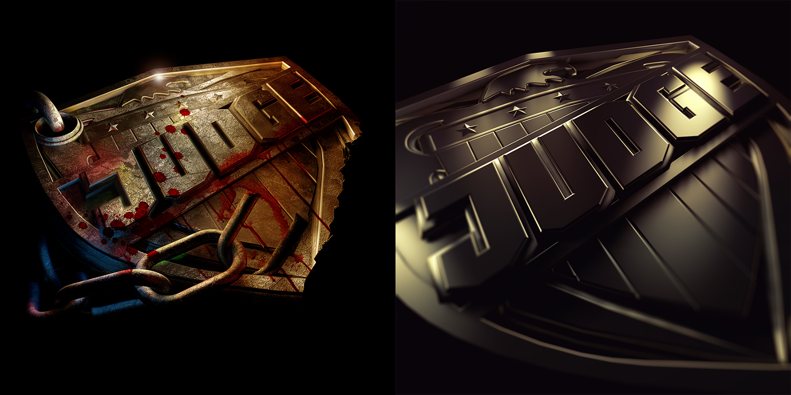 Judge Dredd Badge Logo Study